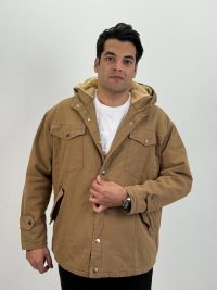 کاپشن کتان داخل خز